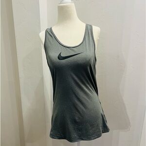 Nike tank top gray racerback size Large